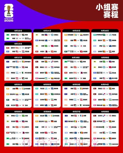 2026世界杯赛程安排与比赛亮点揭示